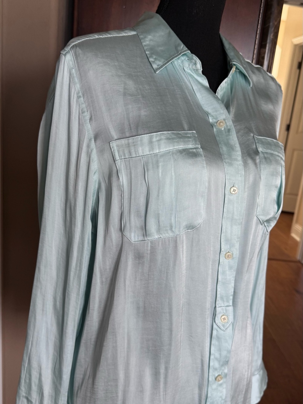 Banana Republic Pale Mint Button-Down Shirt